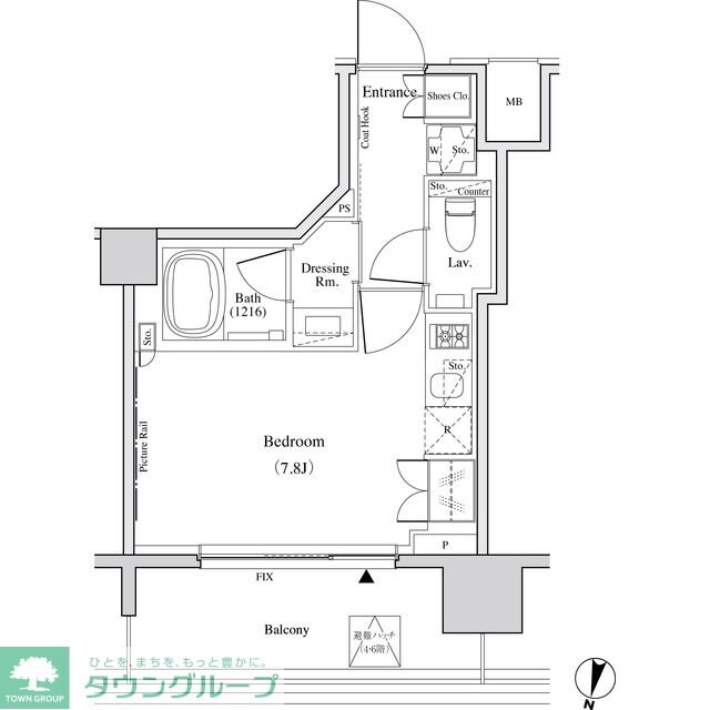 ザ・パークハビオ代々木の物件間取画像