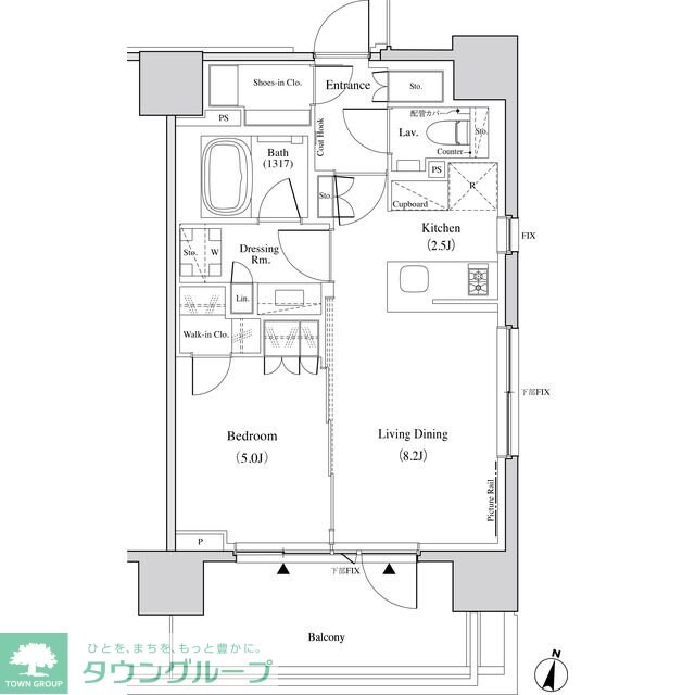 ザ・パークハビオ代々木の物件間取画像