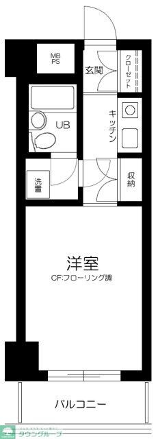 ライオンズマンション新宿東公園の物件間取画像
