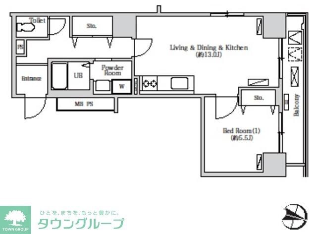 トリニティー芝浦の物件間取画像