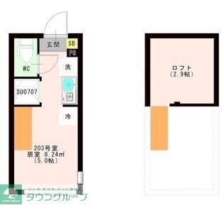 ＯＴＡＳ 代田橋の物件間取画像