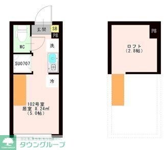 ＯＴＡＳ 代田橋の物件間取画像
