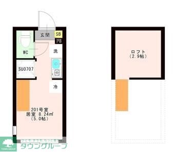 ＯＴＡＳ 代田橋の物件間取画像