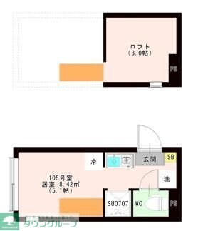 ＯＴＡＳ 代田橋の物件間取画像