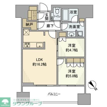 麻布台ヒルズレジデンスＢの物件間取画像
