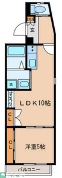 リベレンテ幡ヶ谷の物件間取画像