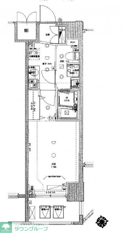 ジェノヴィア浜松町グリーンヴェールの物件間取画像