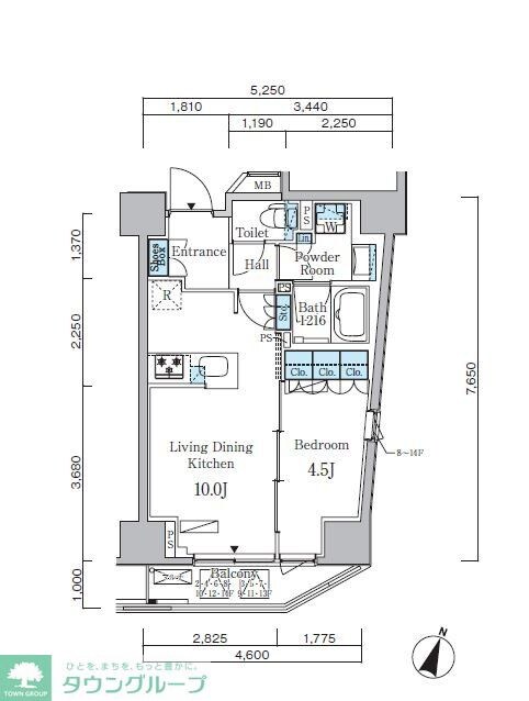 アーバンコア原宿の物件間取画像