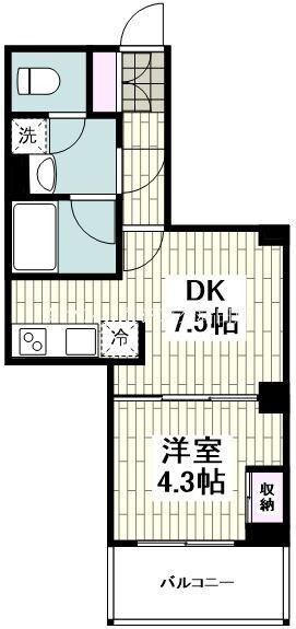 ロイジェント山王の物件間取画像