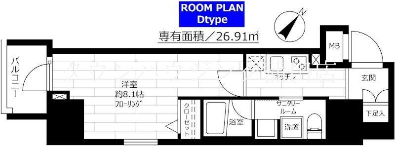 グランドコンシェルジュ蒲田の物件間取画像