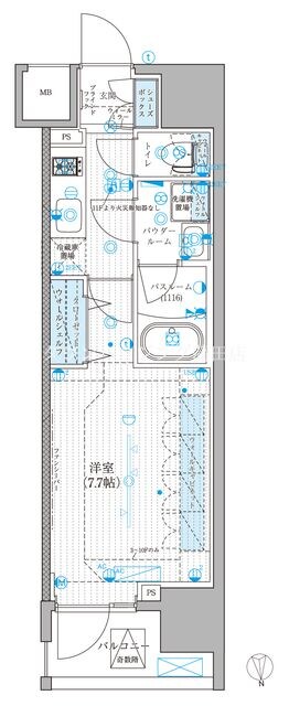 リテラス蒲田の物件間取画像