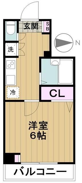 スカイコート蒲田第６の物件間取画像