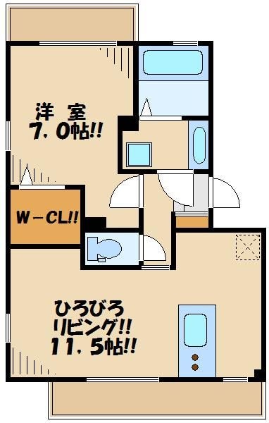 シャルム池上の物件間取画像