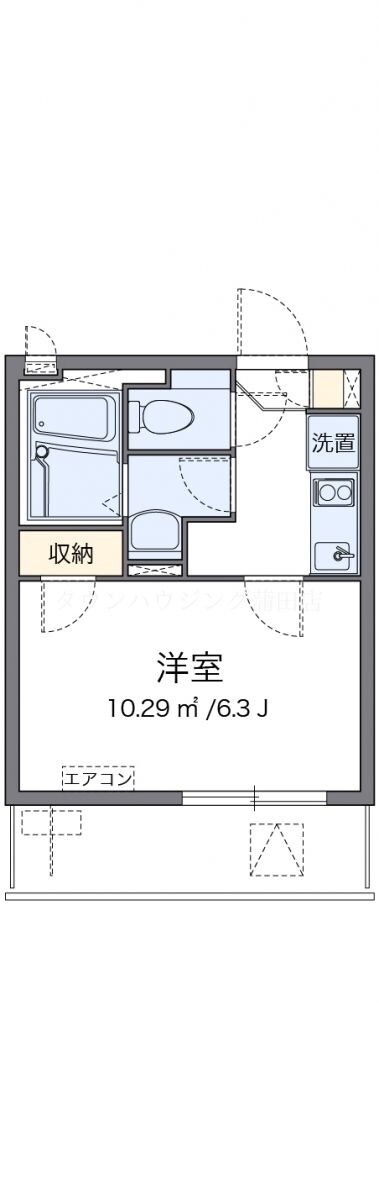 クレイノフローラ大森南の物件間取画像