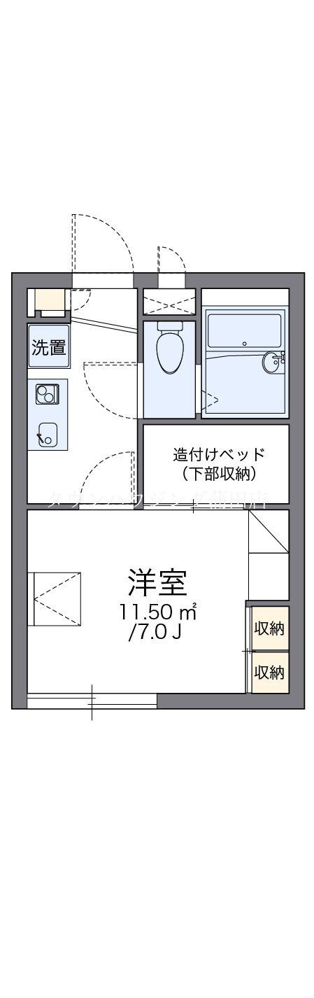 レオパレスガーネットの物件間取画像