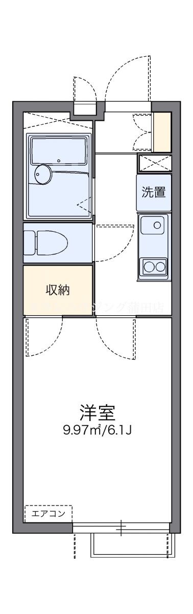 レオパレスフォレスト矢口の物件間取画像