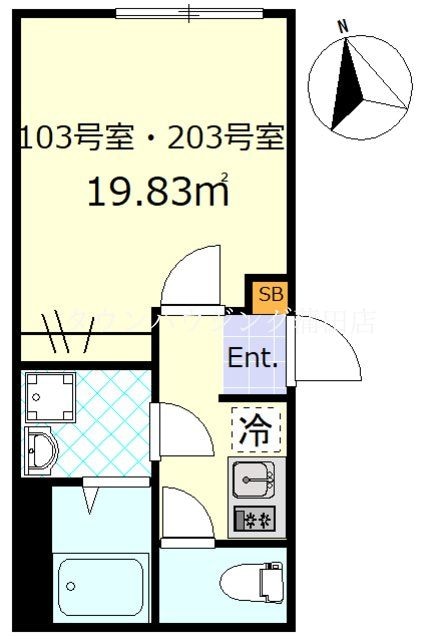 ワンネス西品川の物件間取画像