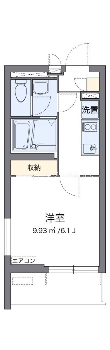 クレイノグレイスコーポ薩摩IIの物件間取画像