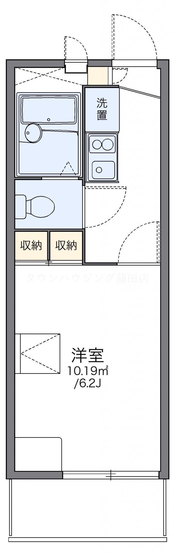 レオパレスクレールメゾンIIの物件間取画像