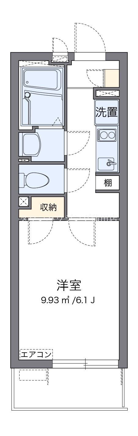 クレイノエスポワール中央の物件間取画像