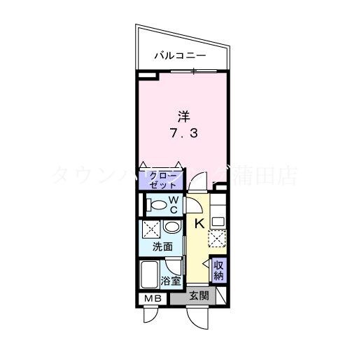 クレメントリバーの物件間取画像