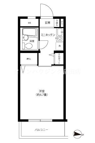 サンハイム南馬込の物件間取画像