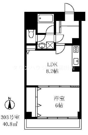 須賀マンションの物件間取画像