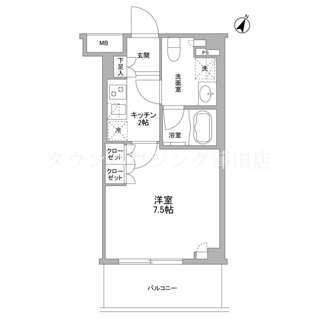 フレアージュ白金台の物件間取画像