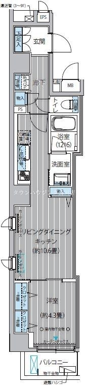 クリスタルパレス蒲西の物件間取画像