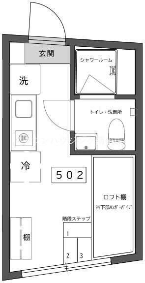 リバース大森の物件間取画像