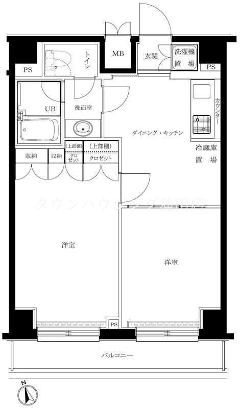 ルーブル大森六番館の物件間取画像