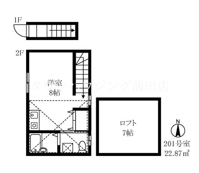 ＹＡＧＵＣＨＩ　ＲＥＳＩＤＥＮＣＥ　Ｃ棟の物件間取画像