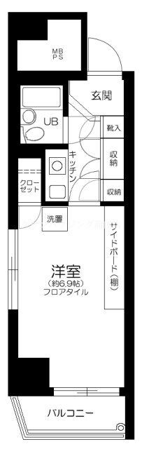 エンゼルイン大森の物件間取画像