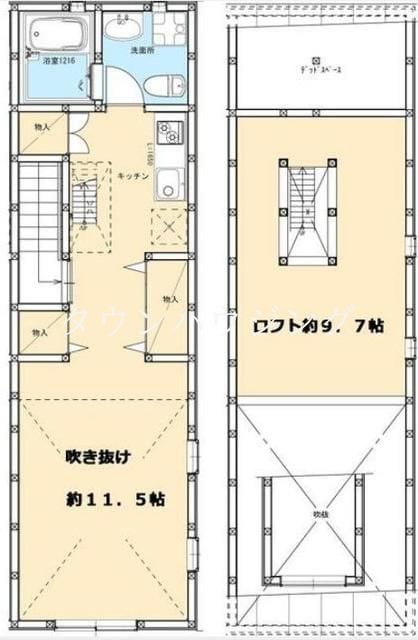 グランジュテ長原の物件間取画像