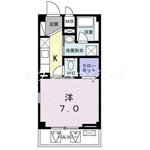 ベルルーチェ糀谷の物件間取画像