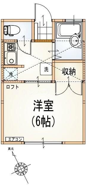 ルーミー東大井の物件間取画像