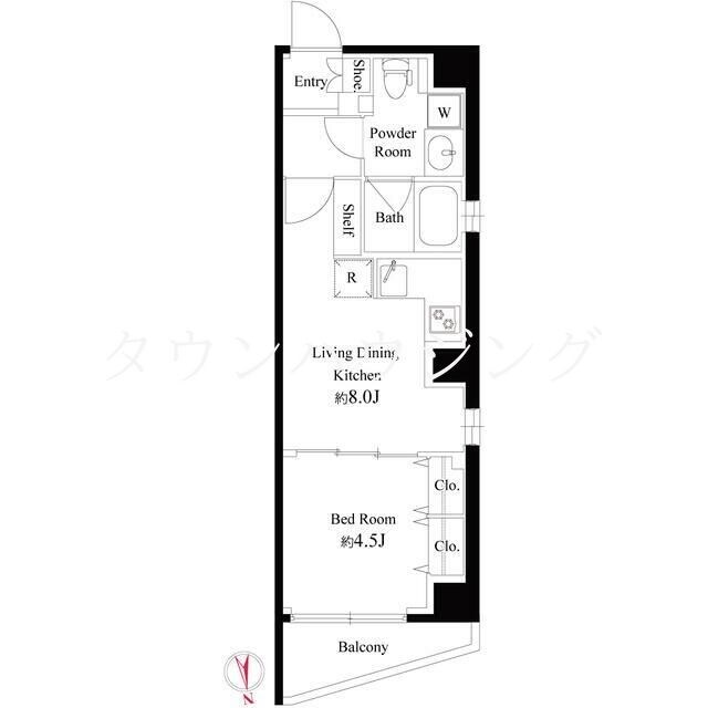 クラシティ大森山王の物件間取画像