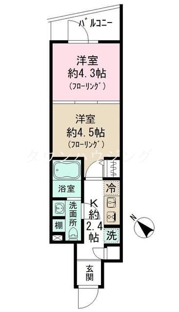 コンポジット南雪谷の物件間取画像