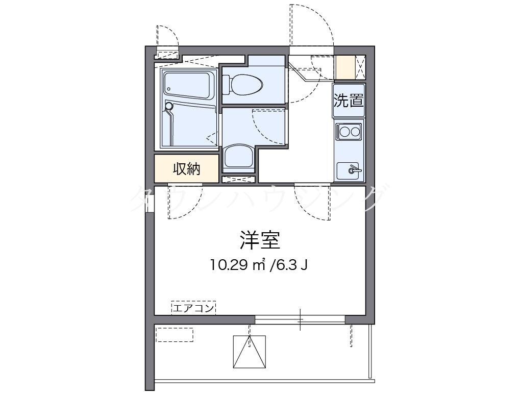 クレイノゆうりの物件間取画像