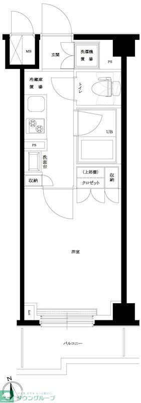 ルーブル仲六郷弐番館の物件間取画像