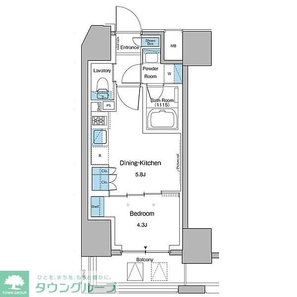 ルフォンプログレ大森山王の物件間取画像