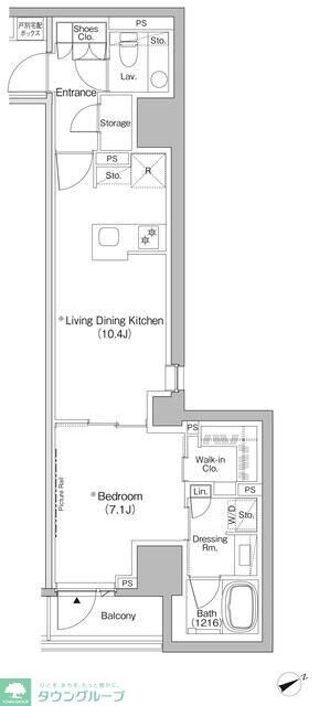 ザ・パークハビオ日本橋茅場町の物件間取画像