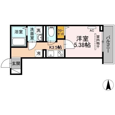 エクセリア長崎の物件間取画像