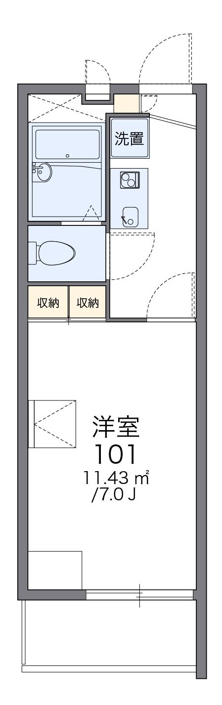 レオパレス13STONEI　29204の物件間取画像