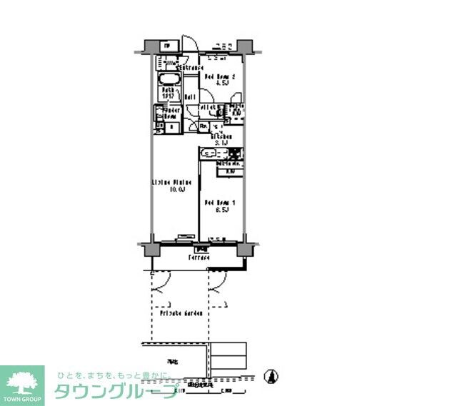 パークアクシス滝野川の物件間取画像