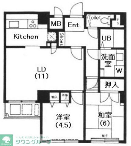 東池袋ハイツ壱番館の物件間取画像