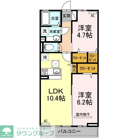 ソレイユファミール　ソレイユの物件間取画像