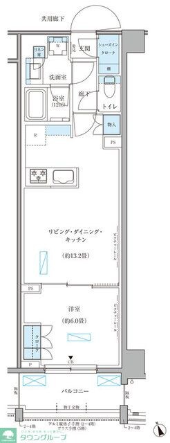 パークアクシス文京本郷の物件間取画像