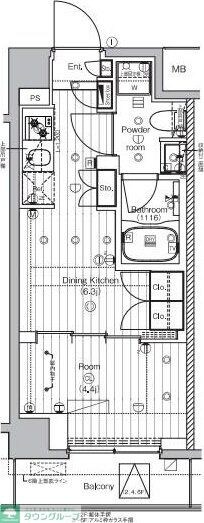 PREMIUMCUBE王子神谷の物件間取画像