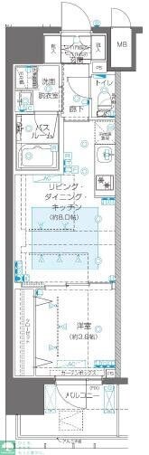 ZOOM新宿御苑前の物件間取画像